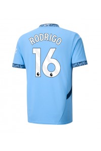 Fotbalové Dres Manchester City Rodri Hernandez #16 Domácí Oblečení 2024-25 Krátký Rukáv